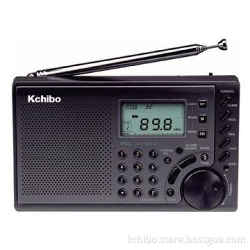 FM Radio with FM/MW/SW Full Wave-band, Two Alarm on Function, Unit Sized 160 x 95 x 27mm